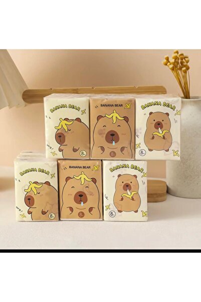 ÖZ KIRTASİYE Capybara Figürlü Mini Cep Mendil (1adet)