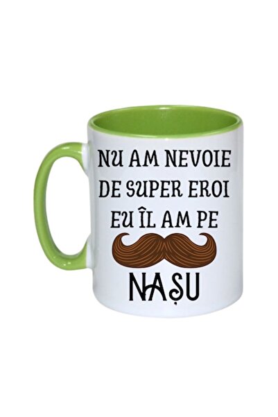 T&M Personalizare Cană personalizată - Nu am nevoie de supereroi, îl am pe Na...
