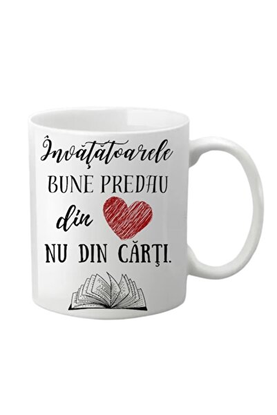 T&M Personalizare Cană personalizată - „Profesorii buni predau din inimă, nu ...