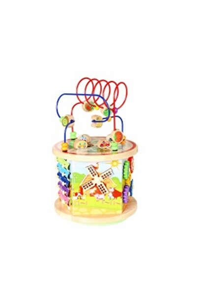 CREATIVE Wooden educational toy, 7-in-1 activity center, multiple activities, for children 1 year+, 37 x 24 c