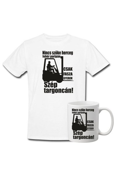 T&M Personalizare Set personalizat tricou + cană - „Niciun prinț blond pe un ...