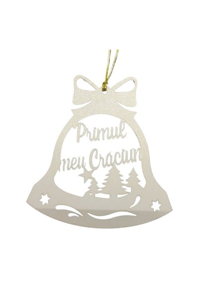 T&M Personalizare Glob de Crăciun personalizat din lemn „Primul meu Crăciun” ...