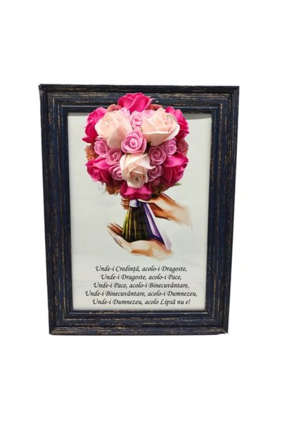 T&M Personalizare Înrămat A4 (30x21 cm) - „Binecuvântarea căminului” v11 cu f...