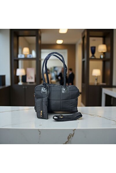 Gözde Mağazacılık حقيبة كتف نسائية مع محفظة صغيرة مبطنة