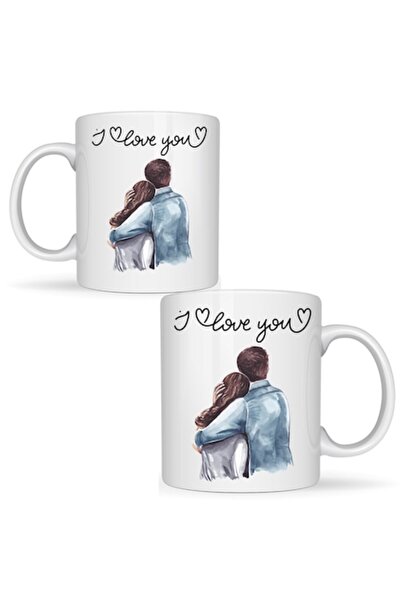 T&M Personalizare Cană personalizată „Te iubesc, cuplu” – Ziua Îndrăgostițilo...
