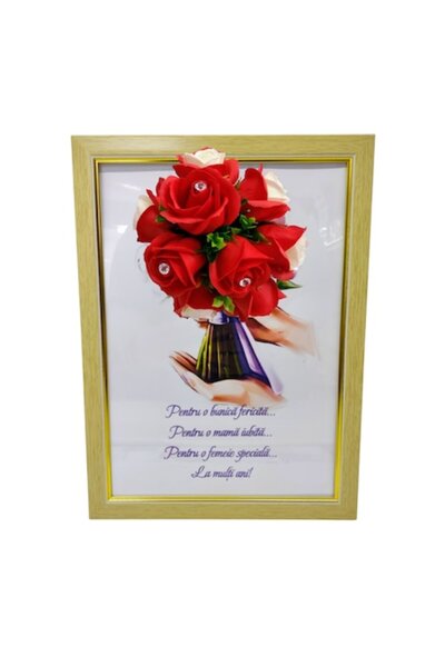 T&M Personalizare Tablou înrămat A4 (30x21 cm) - Pentru o femeie iubită, deco...