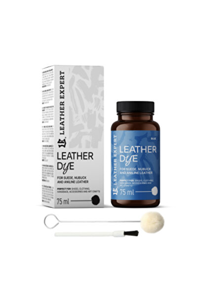 leather expert Vopsea albastră pentru piele întoarsă, vopsea pentru piele înt...