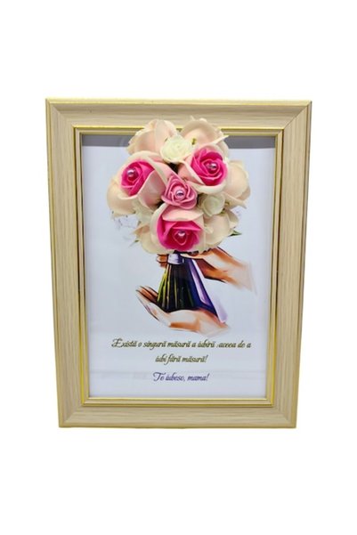 T&M Personalizare Tablou înrămat A4 (30x21 cm) - „Există o singură măsură a i...