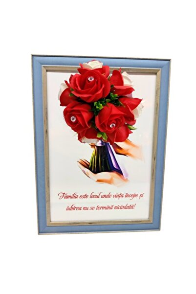 T&M Personalizare Înrămat A4 (30x21 cm) - „Familia este locul unde viața înce...
