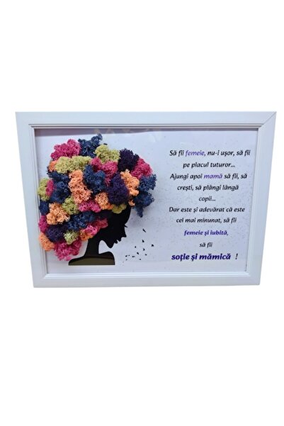 T&M Personalizare Tablou înrămat A4 (30x21 cm) - „Eleganța te face feminină, ...