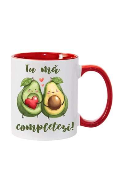 T&M Personalizare Cană personalizată „Mă completezi” v21 (Ziua Îndrăgostițilo...