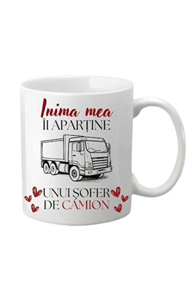 T&M Personalizare Cană personalizată - Inima mea aparține unui șofer de camio...