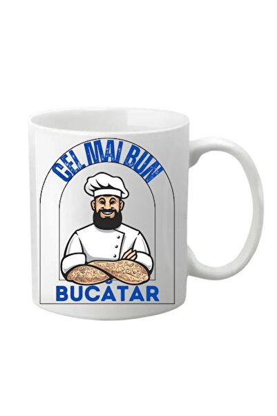 T&M Personalizare Cană personalizată - The Best Cook, albă, 330 ml