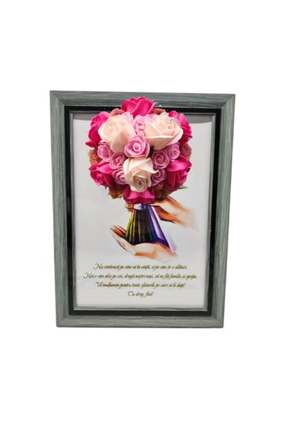 T&M Personalizare Tablou înrămat A4 (30x21 cm) - „Nu contează cine este în vi...