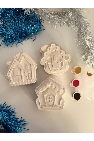 lıghts of candle handmade & 2020 Yeniyıl- Yılbaşı Temalı Kurabiye Ev Gingerbr...
