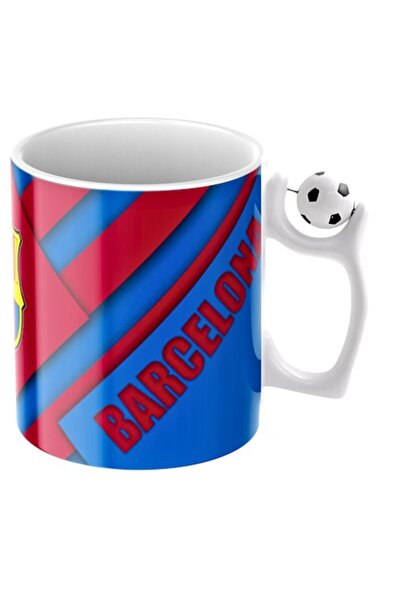T&M Personalizare Cană club de fotbal Barcelona, ​​suporter, albă cu minge de...