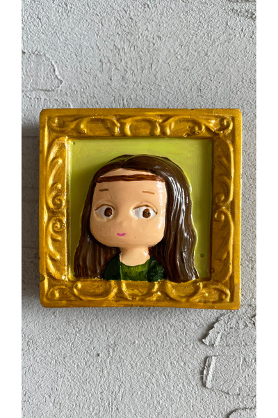 Jovial Hediyelik El Yapımı Sanat Temalı Buzdolabı Magneti 1 Adet (Fotoğraf ve...