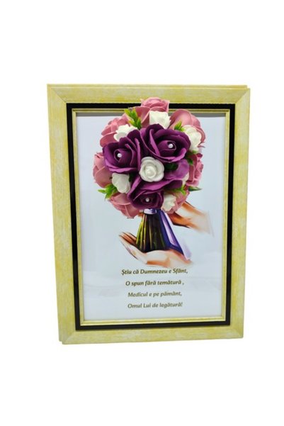 T&M Personalizare Tablou înrămat A4 (30x21 cm) - „Știu că Dumnezeu este Sfânt...