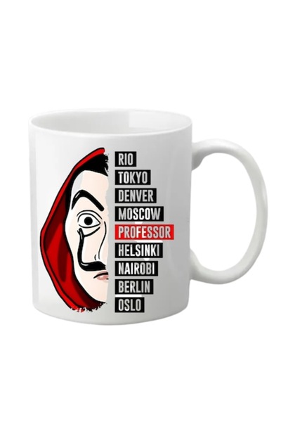 T&M Personalizare Cană personalizată - Money Heist, La Casa de Papel, albă, 330 ml, v1