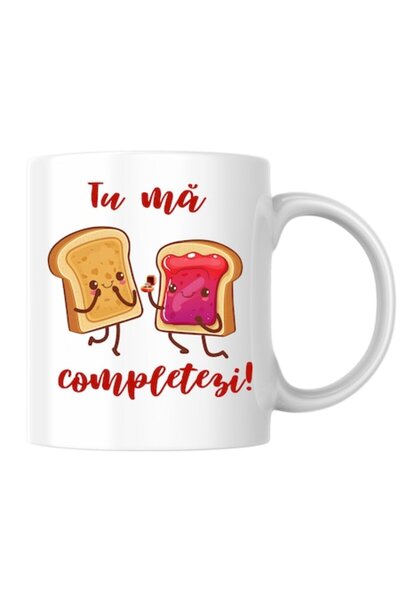 T&M Personalizare Cană personalizată „Mă completezi” v9, Dragobete/Ziua Îndră...