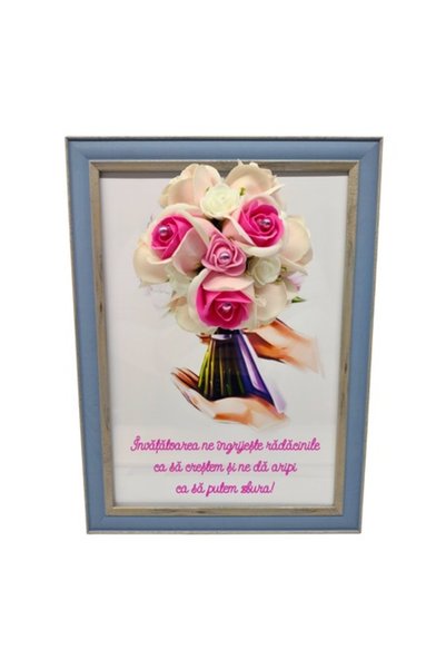 T&M Personalizare Înrămat A4 (30x21 cm) - „Profesorul are grijă de rădăcinile...