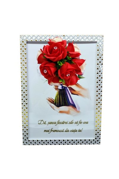 T&M Personalizare Tablou înrămat A4 (30x21 cm) - „Oferă fiecărei zile o șansă...