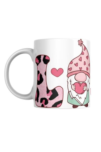 T&M Personalizare Cană personalizată „Love, gnome” v1, Ziua Îndrăgostiților, ...