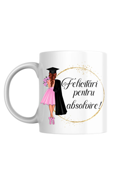 T&M Personalizare Cană personalizată - Felicitări pentru absolvire!, albă, 33...