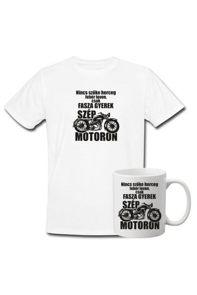 T&M Personalizare Set tricou personalizat + cană - Alb, M (design: niciun pri...
