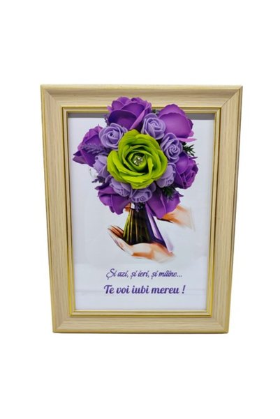 T&M Personalizare Tablou înrămat A4 (30x21 cm) - „Astăzi, ieri și mâine... Te...
