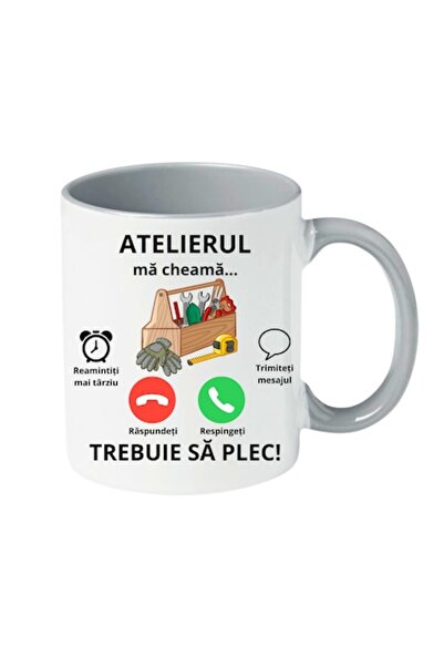 T&M Personalizare Cană personalizată - „Atelierul mă cheamă, trebuie să plec!...