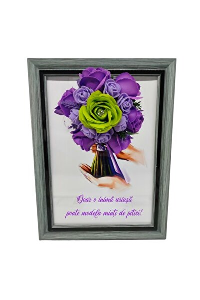 T&M Personalizare Imprimeu înrămat A4 (30x21 cm) - „Doar o inimă imensă poate...