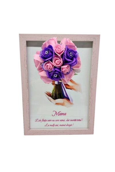 T&M Personalizare Înrămat A4 (30x21 cm) - „Mamă, nu cere nimic, dar merită to...
