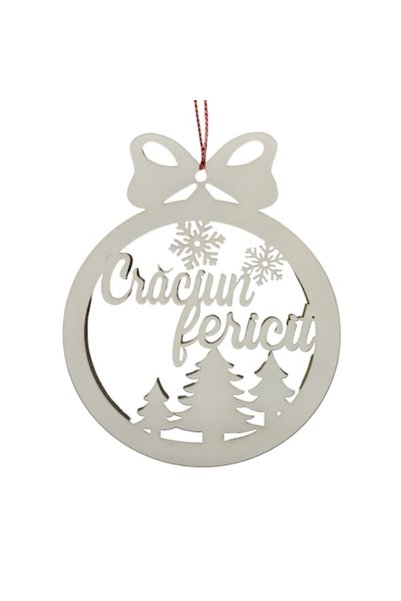 T&M Personalizare Glob de Crăciun decorativ personalizat din lemn - „Crăciun ...