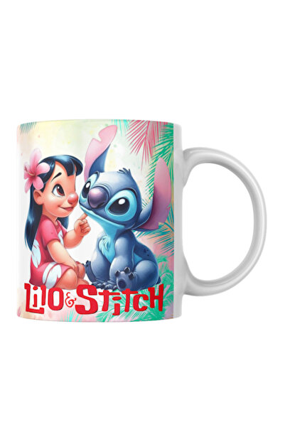 T&M Personalizare Cană personalizată - Lilo și Stitch, albă, 330 ml, v3