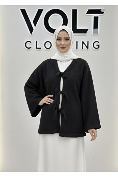 VOLT CLOTHİNG Кардиган с детайли на панделка