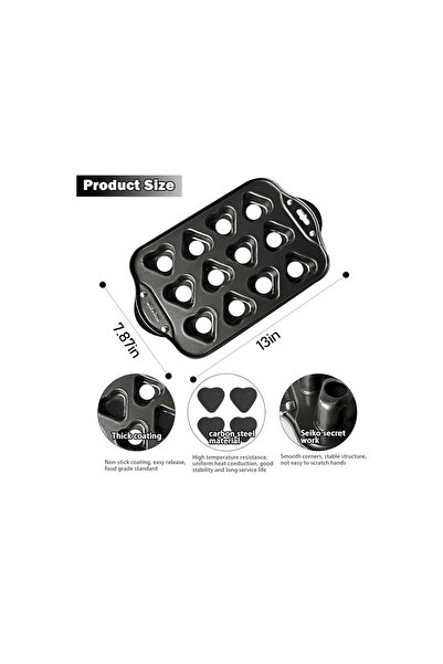 cc bin shihon Heart Tray Heart Shaped Mold 12 Holes Movable Base