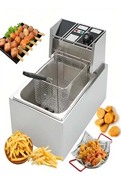 Denx مقلاة كهربائية عميقة سعة 6 لتر