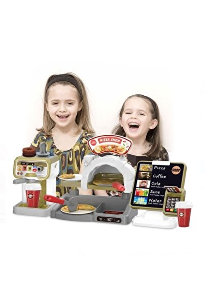 CREATIVE Pizzeria Play Set with Cash Register, Pizza Oven and Coffee Maker, with Sounds, ages 3+, multicolor