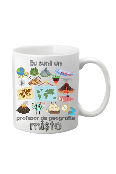 T&M Personalizare Cană personalizată - Sunt un profesor de geografie cool, al...