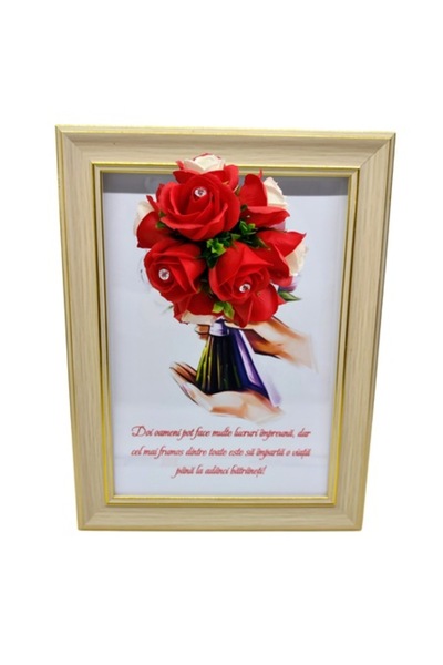 T&M Personalizare Înrămat A4 (30x21 cm) - „Doi oameni pot face multe lucruri ...