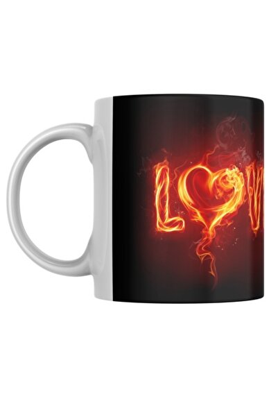T&M Personalizare Cană personalizată „Iubire de foc!” v1 – albă, 330 ml