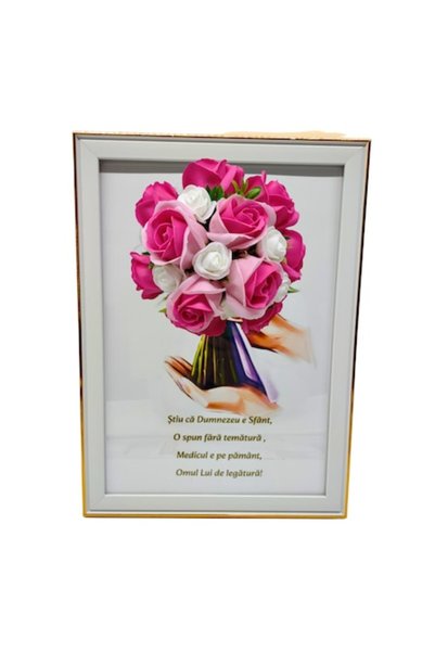 T&M Personalizare Imprimeu înrămat A4 (30x21 cm) - „Știu că Dumnezeu este sfâ...