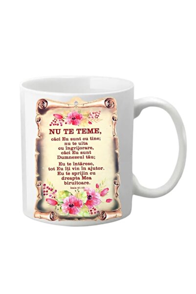T&M Personalizare Cană personalizată - „Nu te teme, căci Eu sunt cu tine”, al...