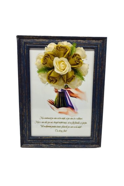 T&M Personalizare Tablou înrămat A4 (30x21 cm) „Nu contează cine este în viaț...