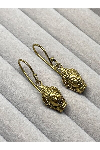 Kaan Accessoire Buddha Head Design Dangle Earrings