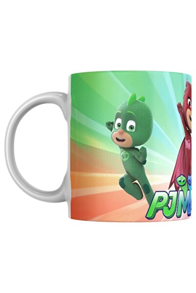 T&M Personalizare Cană personalizată - Eroii în pijamale, albă, 330 ml, v2