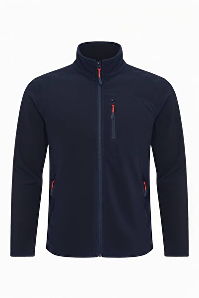 Kozik Men's 2-Pack Standard Mock Neck 100% Cotton Cold-Proof 3-Pocket Men's Fleece