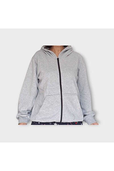 Fua Shop Women's 3 Thread K Hooded Sweat Jacket