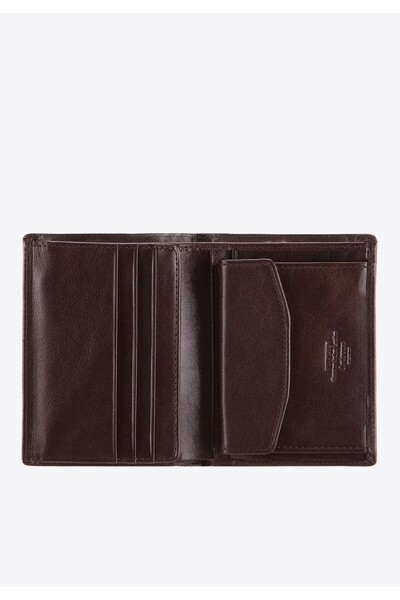 Wittchen Men's Leather Wallet Small Brown Leather